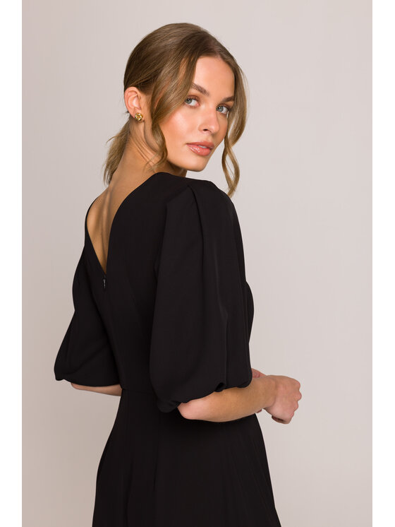 Stylove Stylove Večerní šaty S399 Černá Premium Fit