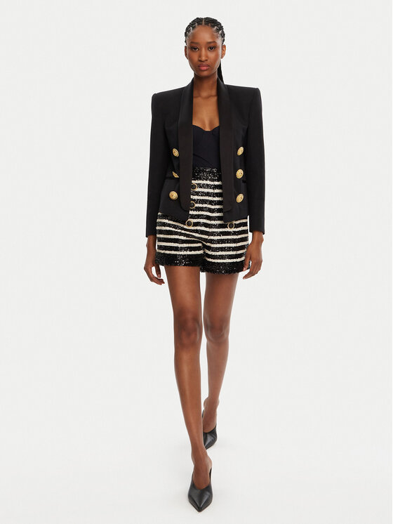 Balmain Balmain Zakó DF1SI530ME54 Fekete Regular Fit