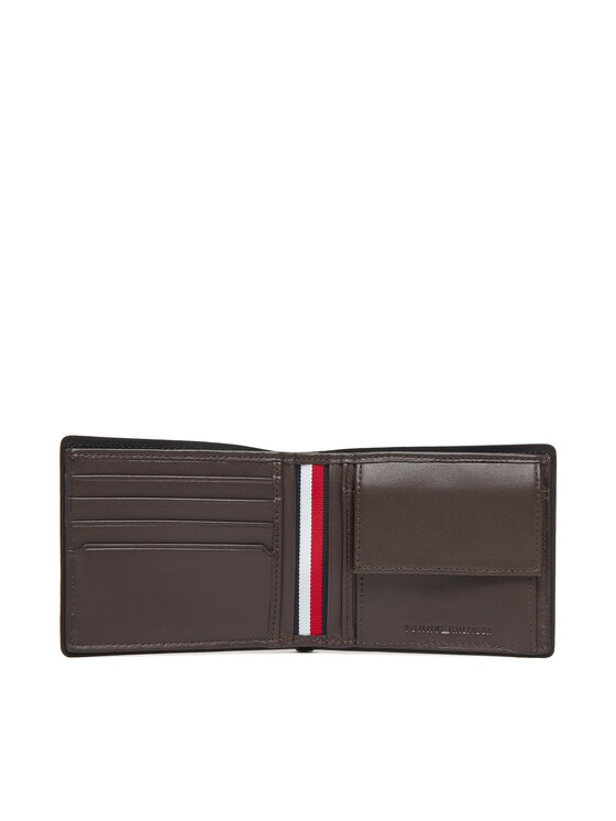 Tommy Hilfiger Tommy Hilfiger Didelė Vyriška Piniginė Th Corp Cc & Coin AM0AM13740 Ruda