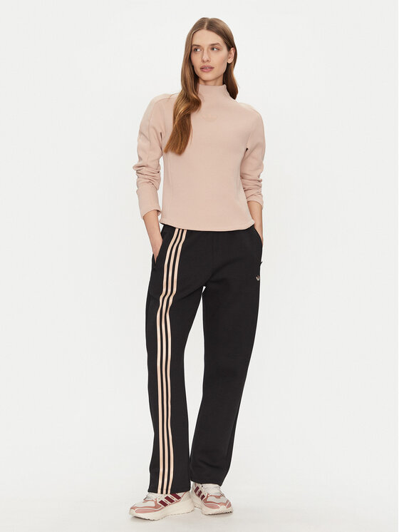 adidas adidas Donji dio trenerke 3-Stripes Sweat JJ0941 Crna Loose Fit