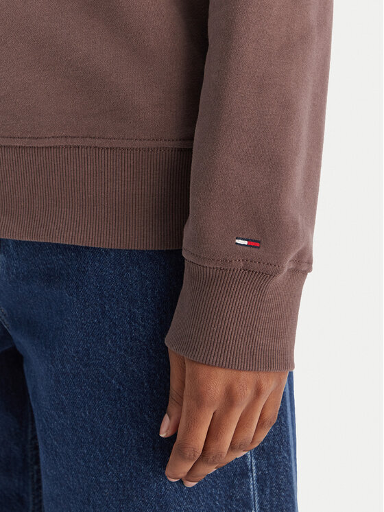 Tommy Jeans Tommy Jeans Mikina Essential DW0DW21922 Hnedá Regular Fit