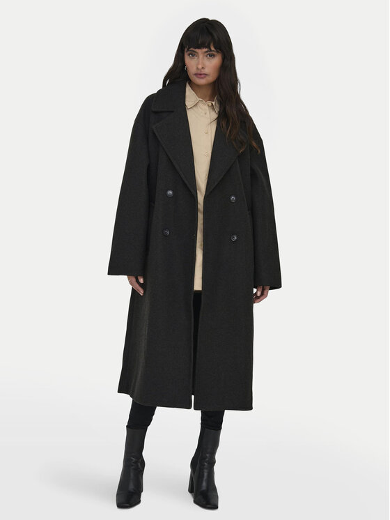 ONLY ONLY Prijelazni kaput Wembley 15307697 Siva Oversize