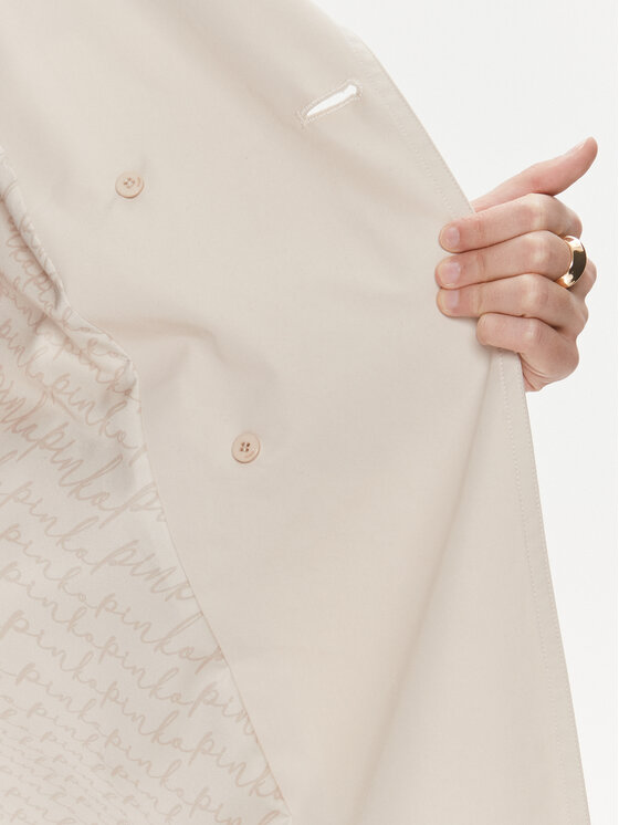 PINKO Pinko Trench Titano 103087 A1MC Bež Regular Fit