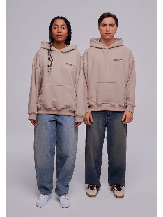 2005 2005 Mikina Basic Béžová Oversize