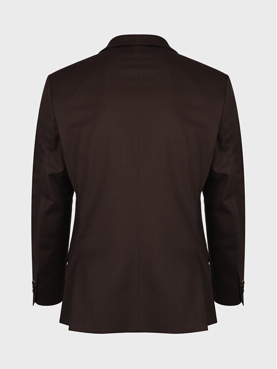 Evenemen Evenemen Garnitur Kast Brown Brązowy Slim Fit