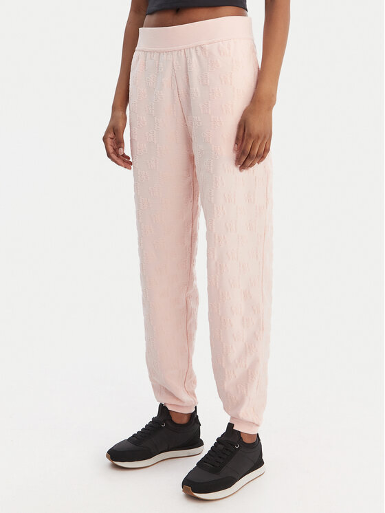 HUGO Spodnji del trenirke Monogram 50556809 Svetlo rožnata Regular Fit