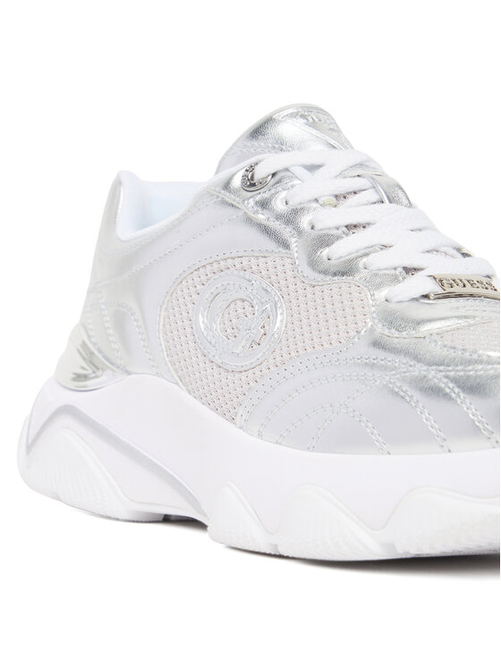 Guess Guess Sneakersy FLFMRZ ELE12 Strieborná
