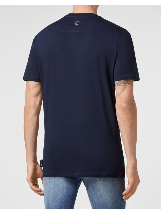 PHILIPP PLEIN PHILIPP PLEIN T-Shirt 4887 Granatowy Regular Fit