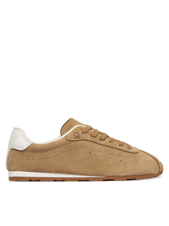 Tommy Hilfiger Tommy Hilfiger Sneakersy Th Bella Low Runner Suede FW0FW09189 Béžová