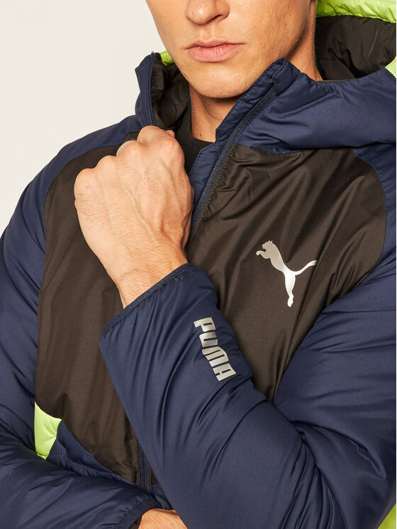 Puma Pūkinė striukė WarmCELL 582168 Tamsiai mėlyna Regular Fit • Modivo.lt