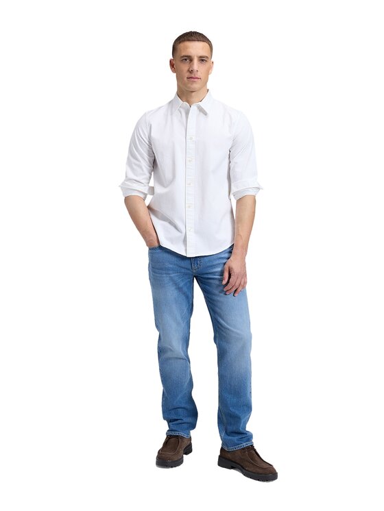 Lee Lee Koszula 112386385 Biały Regular Fit