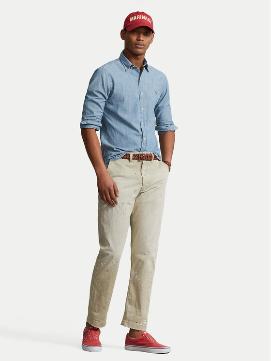 Polo Ralph Lauren Polo Ralph Lauren Košeľa Core Replen 710548538 Modrá Slim Fit