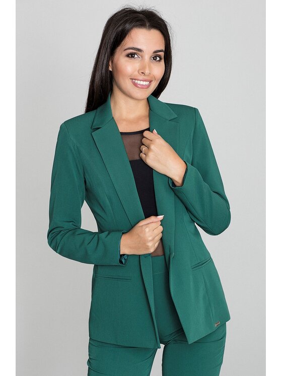 FIGL FIGL Marynarka M562 Zielony Regular Fit