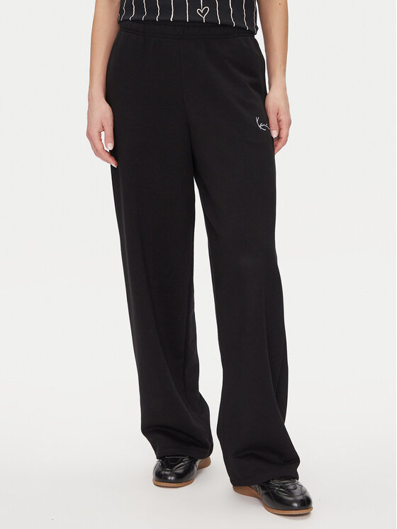 Karl Kani Karl Kani Pantaloni trening Signature Os 61030062 Negru Relaxed Fit