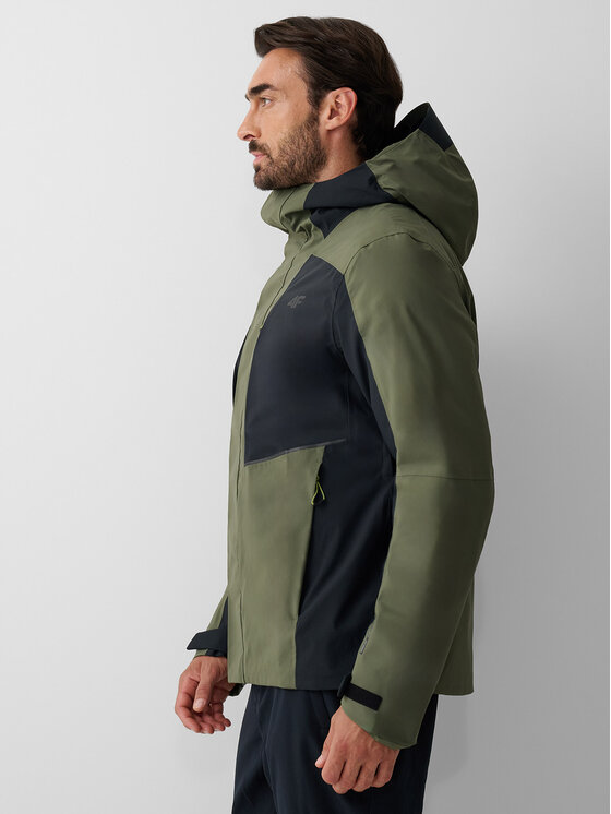 4F 4F Kurtka wielofunkcyjna BETWEEN LAYERS Khaki Regular Fit