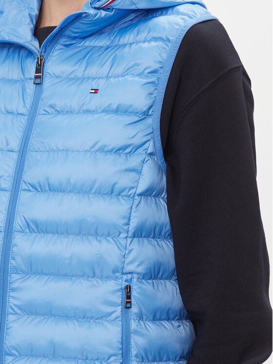Tommy Hilfiger Tommy Hilfiger Bezrękawnik Global Stripe WW0WW40779 Niebieski Regular Fit