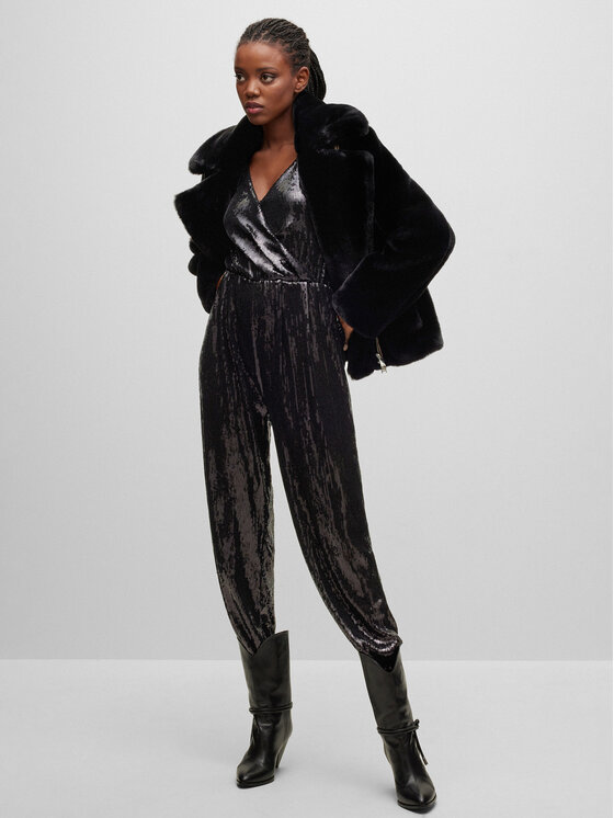 BOSS Boss Kombinezon C_Eseca 50483693 Crna Relaxed Fit