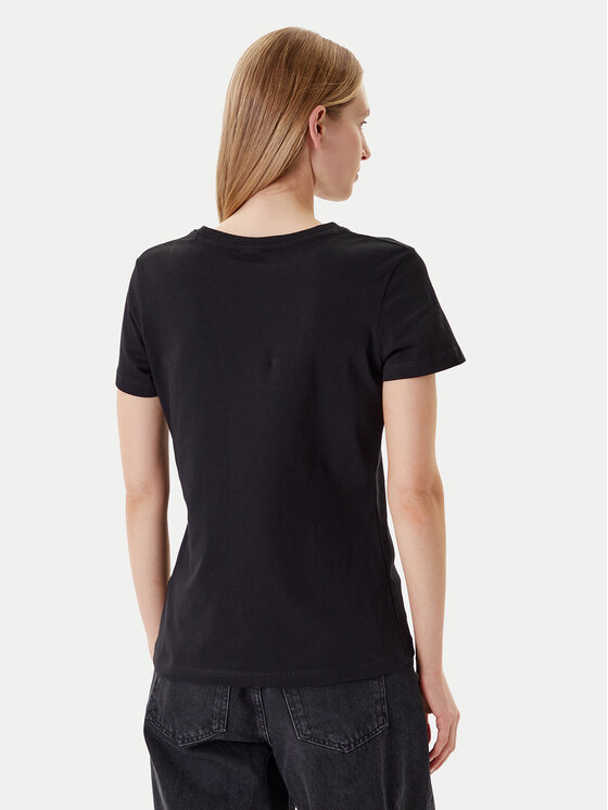 Guess Guess Tricou V5YI03 I3Z14 Negru Regular Fit