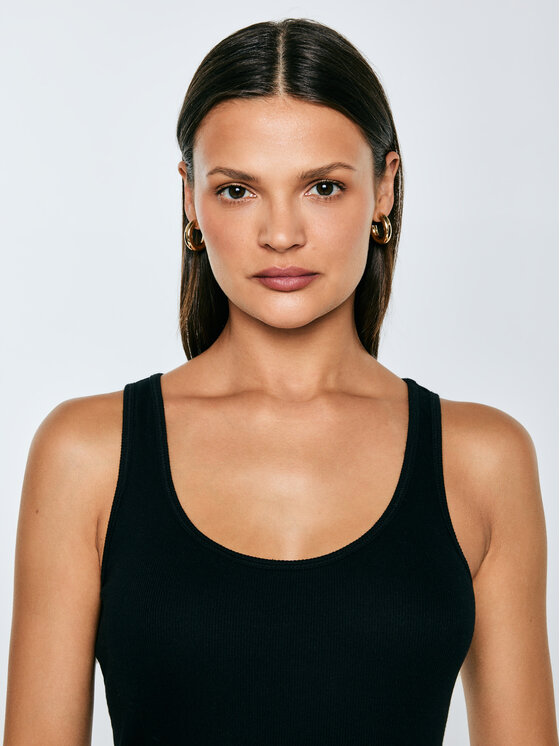 BIG STAR BIG STAR Top ALENA Czarny Slim Fit