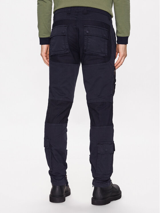 Aeronautica Militare Aeronautica Militare Auduma bikses 231PA1387CT1493 Tumši zils Regular Fit