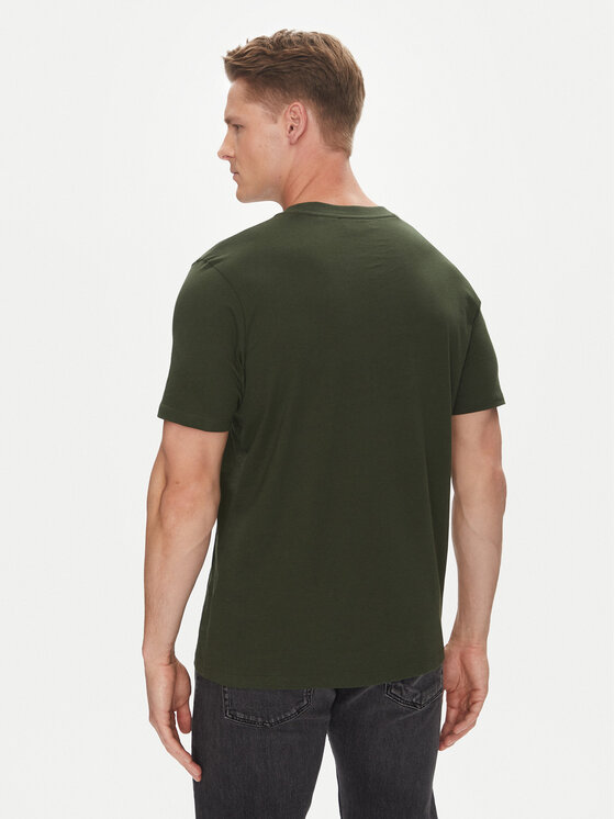 HUGO HUGO Tričko Dulivio 50467556 Zelená Regular Fit