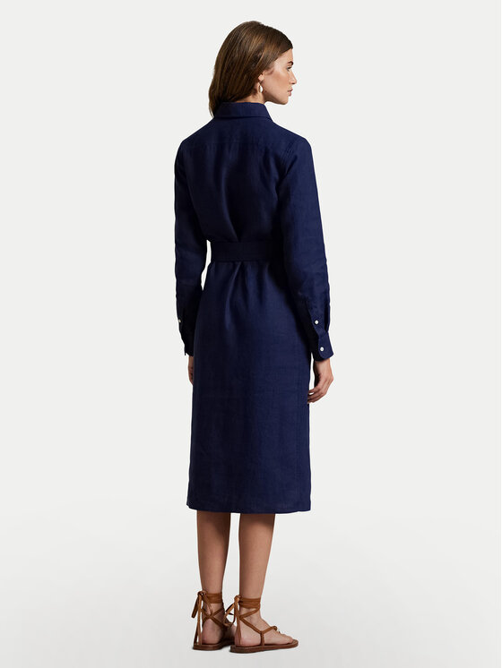 Polo Ralph Lauren Polo Ralph Lauren Košeľové šaty 211943992005 Tmavomodrá Regular Fit
