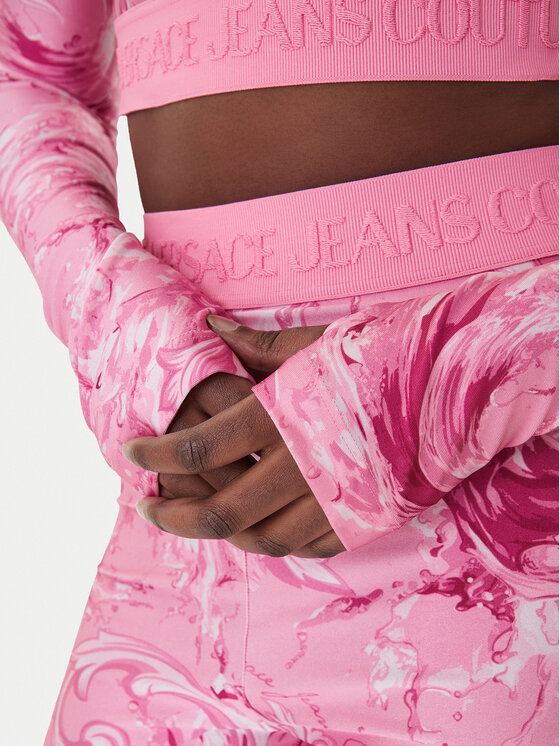 Versace Jeans Couture Versace Jeans Couture Bluză 80HAH218 JS532 Roz Slim Fit