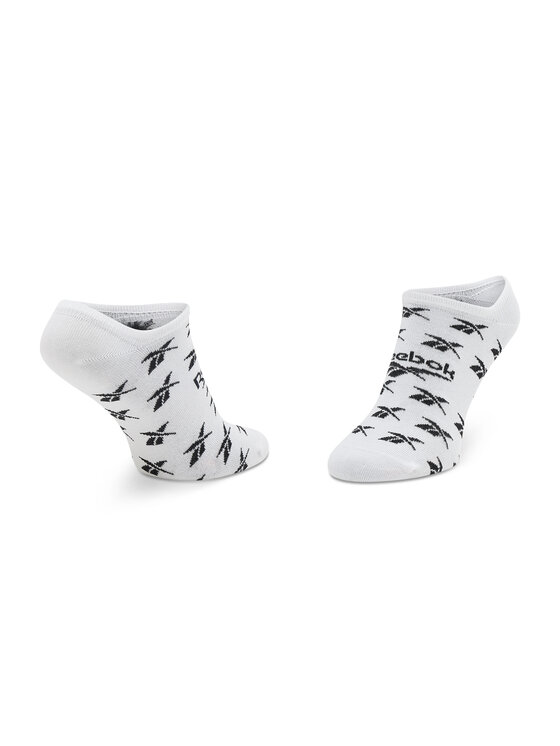 Reebok Reebok Skarpety krótkie Cl Fo Invisible Sock 3P GG6678 Biały