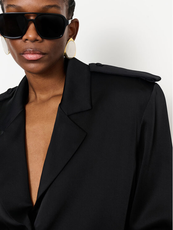 La Mania La Mania Camicia RETRO Nero Classic Fit