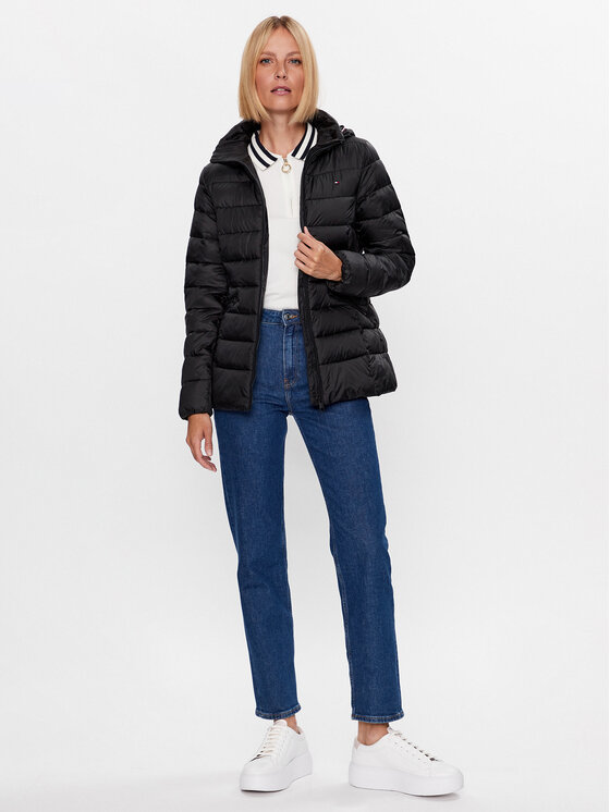 Tommy Hilfiger Tommy Hilfiger Kurtka przejściowa WW0WW39581 Czarny Regular Fit