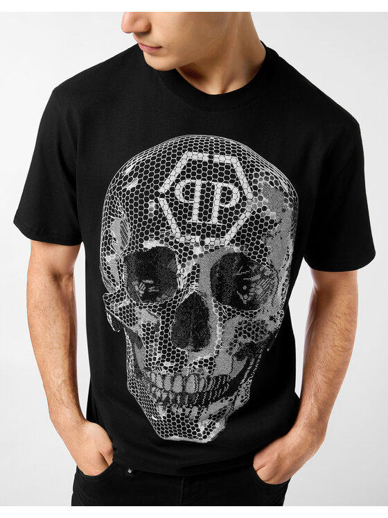 PHILIPP PLEIN PHILIPP PLEIN T-Shirt 27083 Czarny Regular Fit