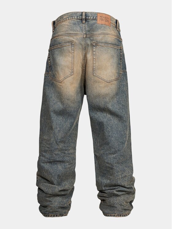 MADE BY SOCIETY MADE BY SOCIETY Spodnie materiałowe KINETIC SEAM - P17158 Niebieski Basic Fit