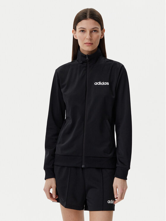 adidas adidas Pluusi ja lühikeste pükste komplekt Essentials Linear JD5432 Must Regular Fit