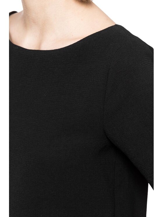 Tom Tailor Tom Tailor Sukienka codzienna O-SHAPE DRESS Czarny Regular Fit