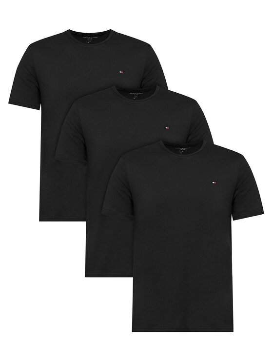 Tommy Hilfiger Tommy Hilfiger Komplet t-shirtów UM0UM03870 Czarny Regular Fit