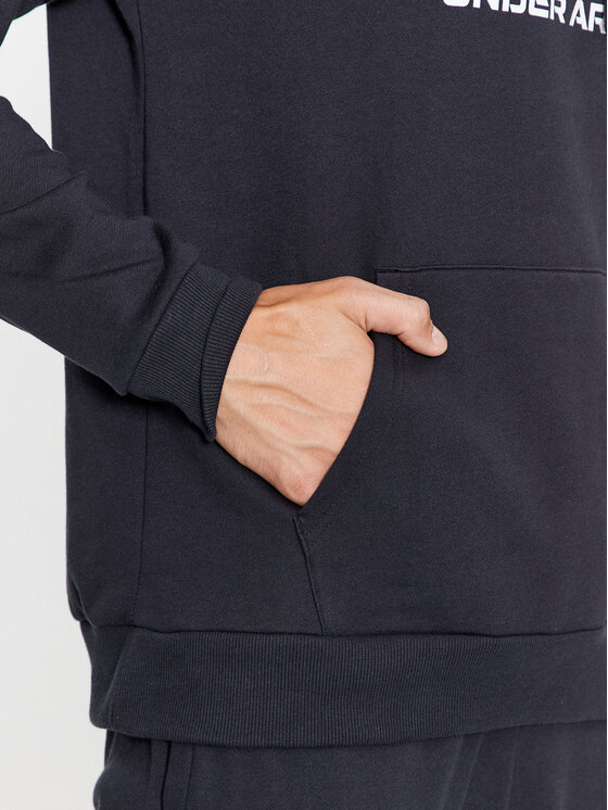 Under Armour Under Armour Majica dugih rukava Ua Rival Fleece Logo Hd 1379758 Crna Loose Fit