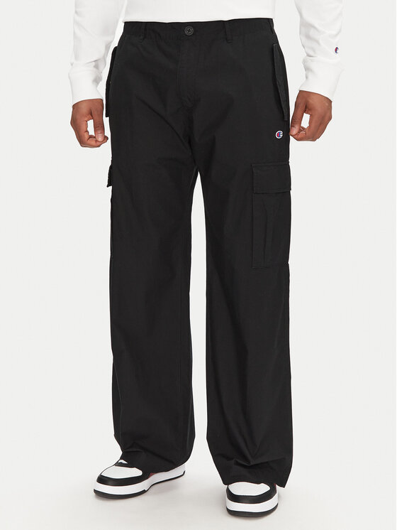 Champion Champion Kargo hlače 220763 Črna Relaxed Fit