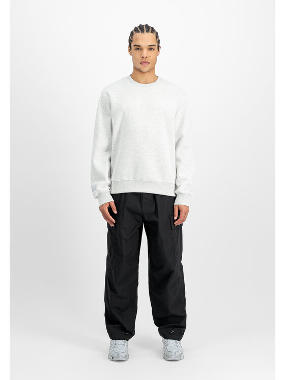 Alpha Industries Alpha Industries Bluza Label Backprint Sweatshirt Szary Regular Fit
