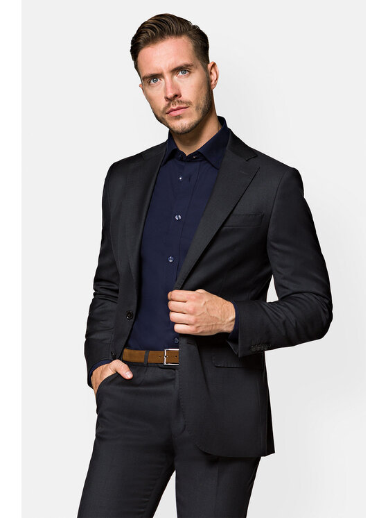 Lancerto Lancerto Garnitur Turyn Szary Regular Fit