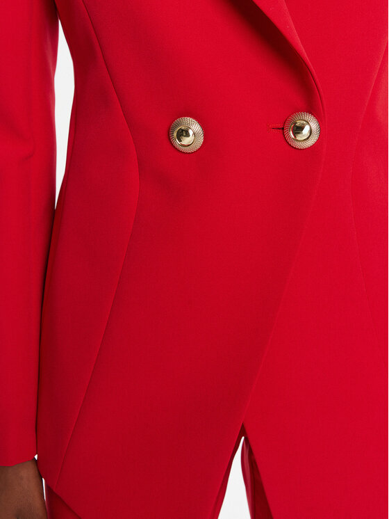 Rinascimento Rinascimento Marynarka CFC0126220003 Czerwony Slim Fit