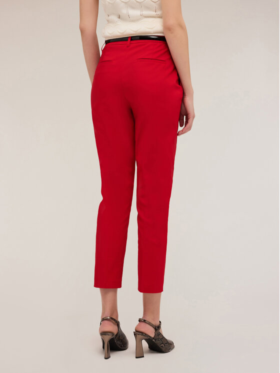 Motivi Motivi Pantaloni di tessuto P203Q303936N016 Rosso Regular Fit