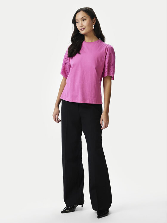 YAS YAS Тишърт Lex 26033890 Розов Regular Fit