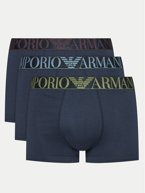 Emporio Armani Underwear Set 3 Parov Boksaric 111357 4F726 64135 Mornarsko Modra