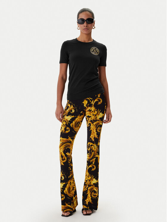 Versace Jeans Couture Versace Jeans Couture Marškinėliai 80HAHT02 CJ03T Juoda Slim Fit