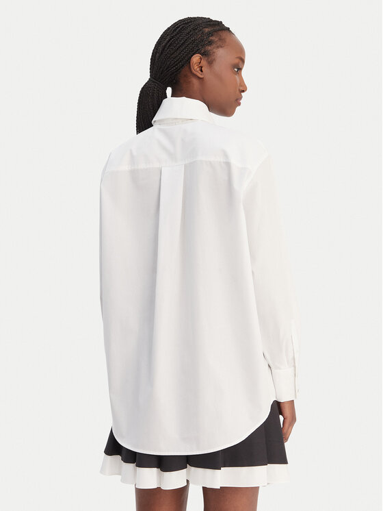 KARL LAGERFELD KARL LAGERFELD Πουκάμισο B1W11002 Λευκό Relaxed Fit