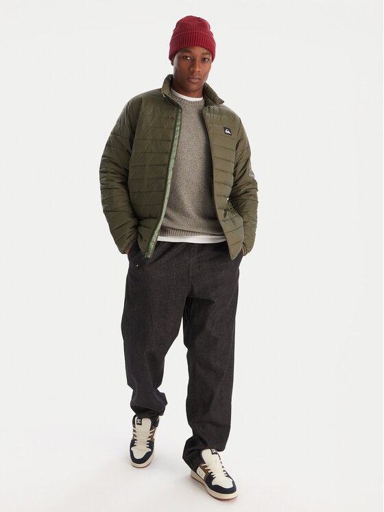 Quiksilver Quiksilver Bunda pro přechodné období Scaly FZ EQYJK04190 Zelená Regular Fit