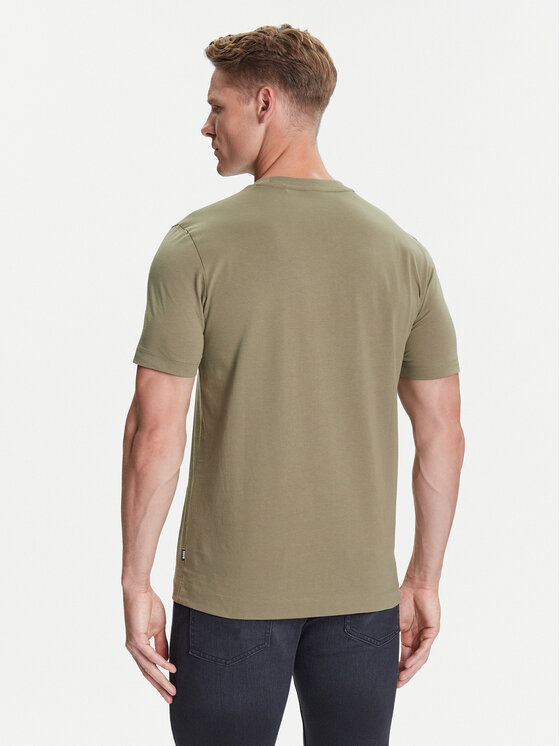 BOSS BOSS Футболка Thompson 01 Зелений Regular Fit