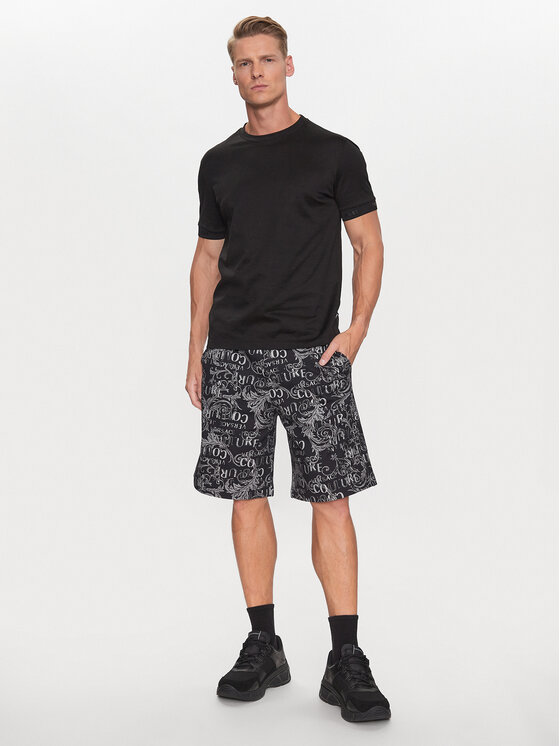 Versace Jeans Couture Versace Jeans Couture Sportiniai šortai 74GAD3B0 Juoda Regular Fit