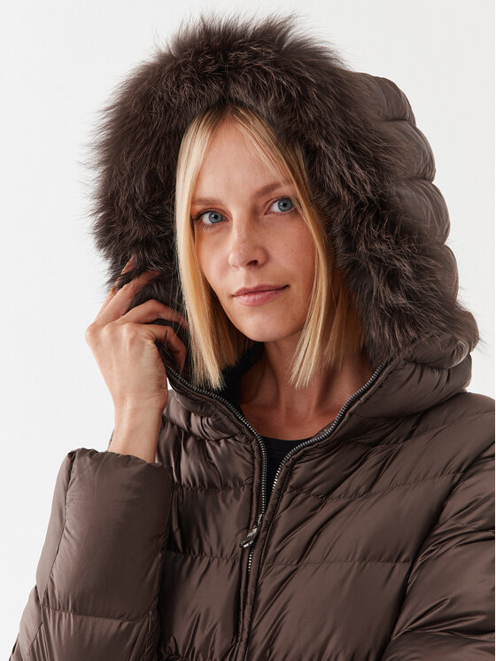 Hetregó Hetregó Μπουφάν πουπουλένιο Hanna 8M602F 22WD02 Καφέ Regular Fit