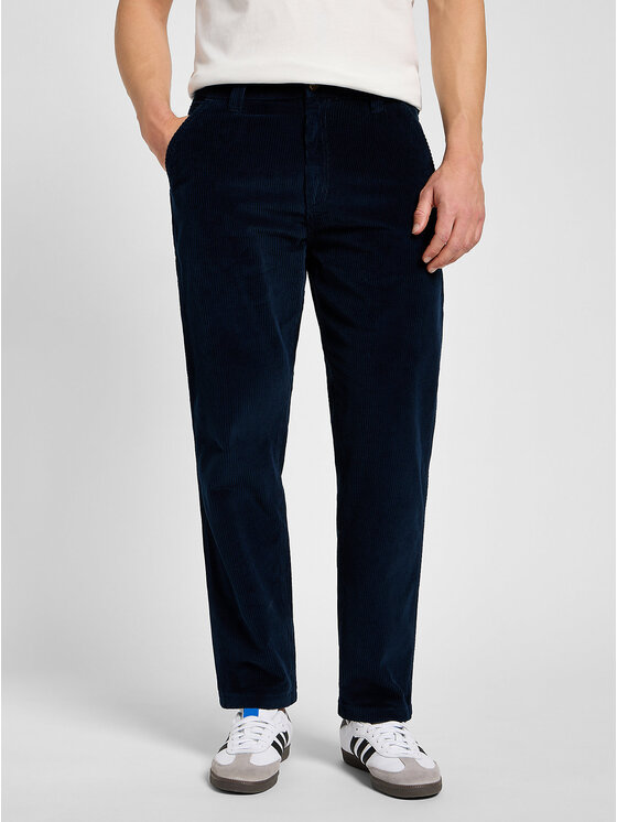 Lee Lee Spodnie materiałowe CARPENTER Niebieski Loose Fit